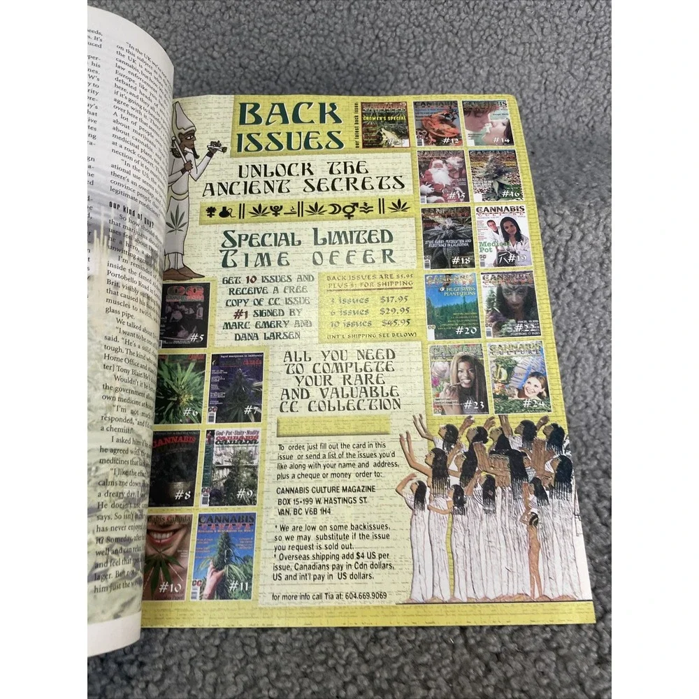 CANNABIS CULTURE MAGAZINE‎ JULY/AUGUST 2000